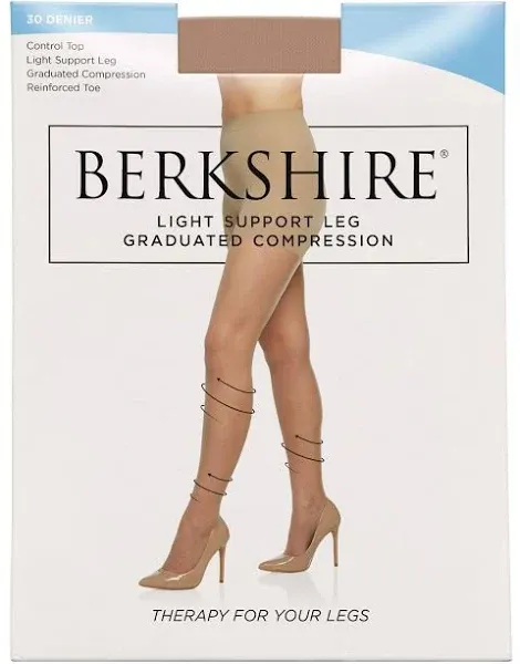 Berkshire womens Relief Light Support Control Top Pantyhose 8101-30 Denier