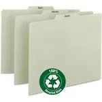 Smead 50365 Gray/green 100% Recycled Pressboard Guides With Monthly And Daily Indexed Sets - 3 Tab[s]/set - 12 / Set - Gray, Green Divider (SMD50365)