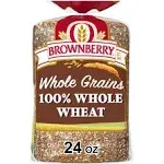 Brownberry Bread, 100% Whole Wheat, Whole Grains 24 oz