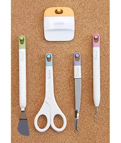 Cricut Basic Tool Craft Vinyl Weeding Precision 5pc Set Crafting Multi Color New