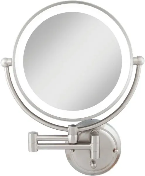 Zadro Makeup Mirror Fluorescent Wall Mount Bi-View Magnification *READ*