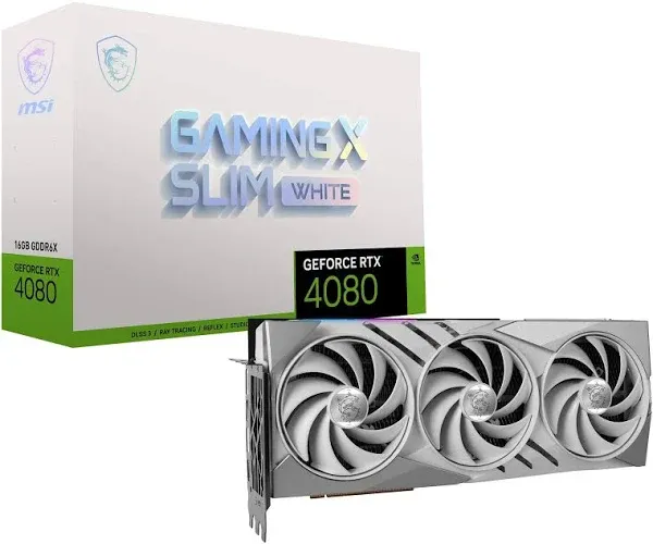 MSI GeForce RTX 4080 Super 16G Gaming X Slim White