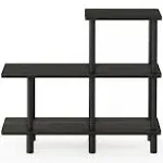 Furinno Turn-N-Tube 3-Tier Cube Ladder Shelf Espresso/Black