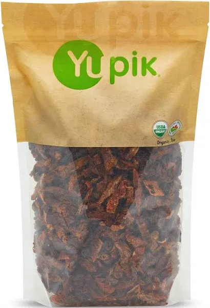 Yupik Organic Sundried Tomatoes, Julienne Slices, 2.2 lb, Non-GMO, Gluten-Free, Vegan, Kosher, Dehydrated Tomatoes, Sea Salted, Sulphites-Free, Source of Fiber, Savory Ingredient, Ideal for Cooking