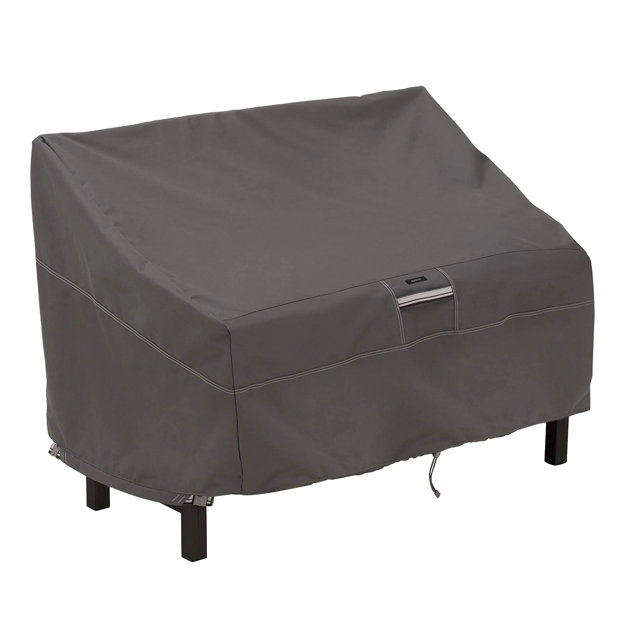 Ravenna Patio Bench Cover -50 x 28.5" x 30" - Dark Taupe - Classic Accessories