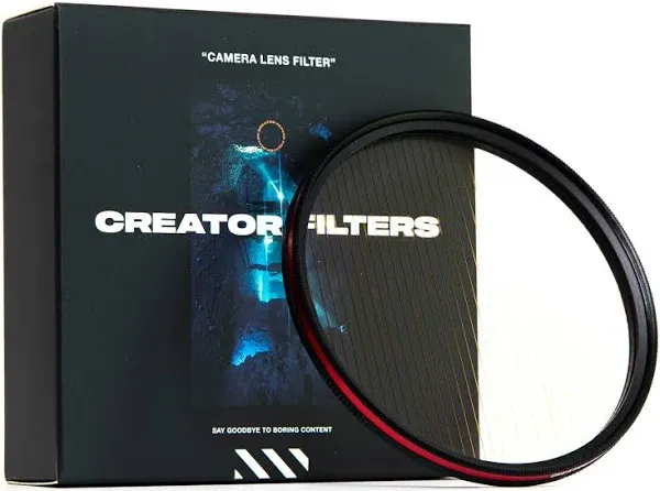 Anamorfake Blue Streak Special Effects Lens Filter | Anamorphic Light Flare Effect Filter for Camera Lens (Fits 82mm, 77mm, 72mm, 67mm Ø)