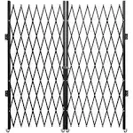 VEVOR Double Folding Security Gate Rolling Door Gate 5' H x 10' W Scissor Gate