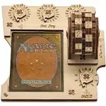 Commander EDH Command Zone Tray with Life Counter Wooden Compatible with Magic The Gathering, MTG