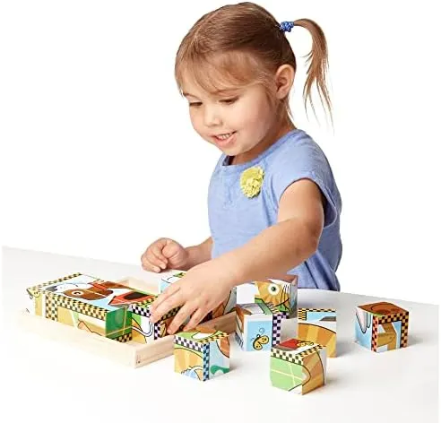 Melissa &amp; Doug Pets Cube Puzzle 