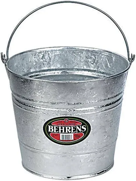 Behrens 1214GS Galvanized Steel Utility Pail, 14-Quart