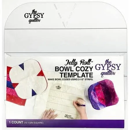 The Gypsy Quilter Jelly Roll Bowl Cozy Template