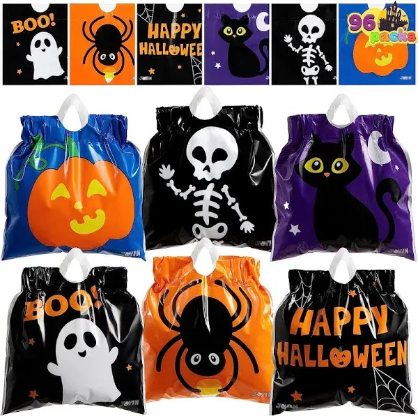 JOYIN 96 Pcs Halloween Drawstring Candy Bags