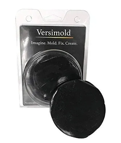 Versimold, Versatile and Moldable Silicone Rubber, Perfect for DIY Black 