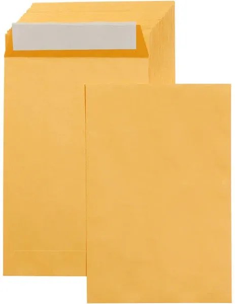 Amazon Basics 10 x 13-Inch Gummed Clasp Kraft Envelopes