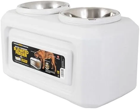 Elevated Storage Dog Feeder