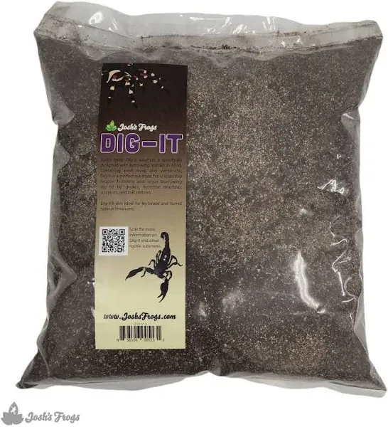 Josh's Frogs Dig-It (10 Quarts)- Substrate for Burrowing Lizards, Invertebrates, Lay Boxes and Humid Hides