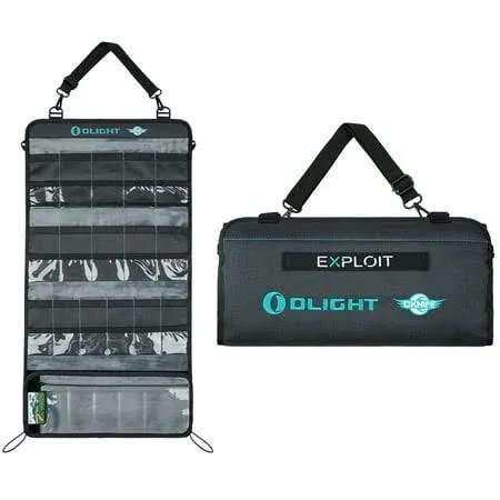 Olight Exploit Black Multifunctiona<wbr/>l Tool Roll Bag, Scratch/Water Resistance