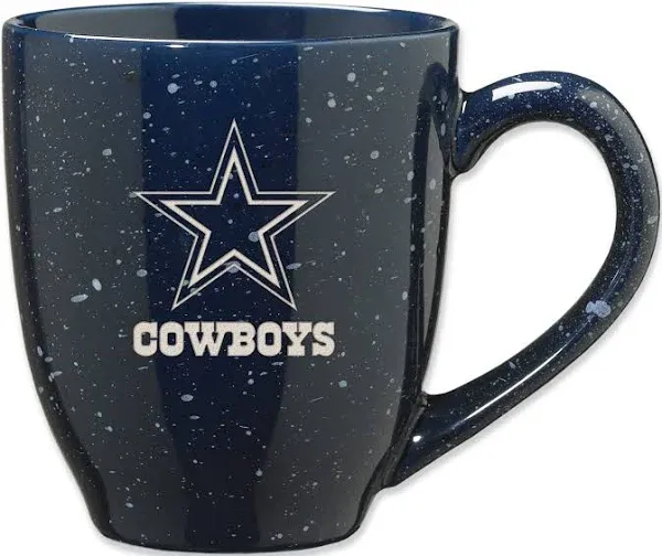 Rico Industries NFL Football 16 oz Team Color Laser Engraved Speckled Ceramic Coffee Mug