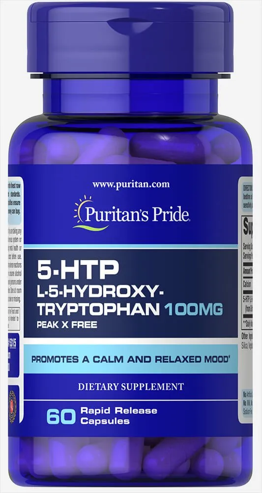 Puritan's Pride 5-HTP 100 mg 120 Capsules