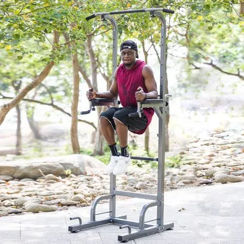 RELIFE REBUILD YOUR LIFE Power Tower Workout Dip Station