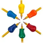 The Pencil Grip - Original Grip, 2.1" Long, Assorted Colors, 6/Pack