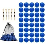 Bac-kitchen 40 Pack Foam Golf Practice Balls Realistic Feel and Limited Flight Training Balls for Indoor or Outdoor