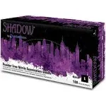 Adenna Shadow Black Nitrile Gloves, PF 6 mil