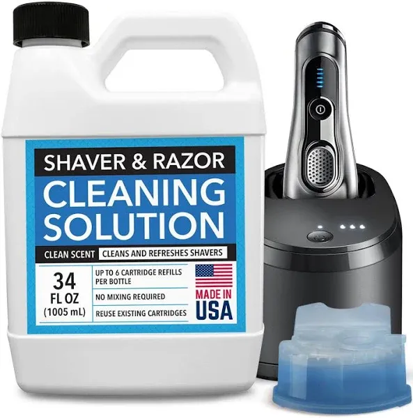 Impresa Electric Shaver Cleaning Solution for Braun Clean & Renew Refill Cartridges