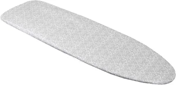 Fine Damask Heavy Duty Ironing Board Cover - Stain Resistant &amp; Thick Padding