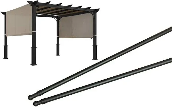 Alisun Length Adjustable Weight Rods/Pull Tubes for Pergola Canopy (2 Rods Included, from 77 Inches to 132 inches)