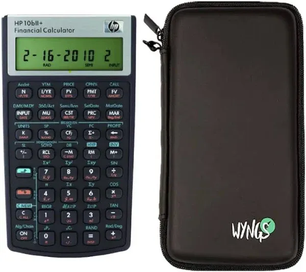 HP 10B II Plus Financial Scientific Calculator