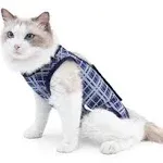 Doton Cat Recovery Suit for male and Female Surgical Post Surgery Soft Cone Onesie Shirt Clothes Neuter Licking Protecti