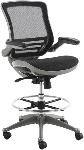 Harwick  All Mesh Heavy Duty Drafting Chair - Dark Knight Edition