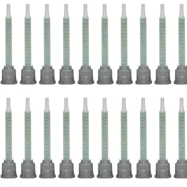 Mixing Nozzles Adhesive Cartridges Tip for 50ml Resin Mixer Adhesive Applicatior 16-Element