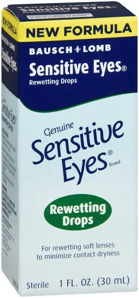 Bausch & Lomb Sensitive Eyes Rewetting Drops