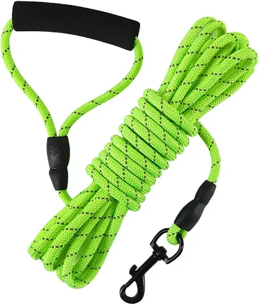 Vivifying Dog Training Leash, 20FT/32FT Floatable Reflective Check Cord Long Rec