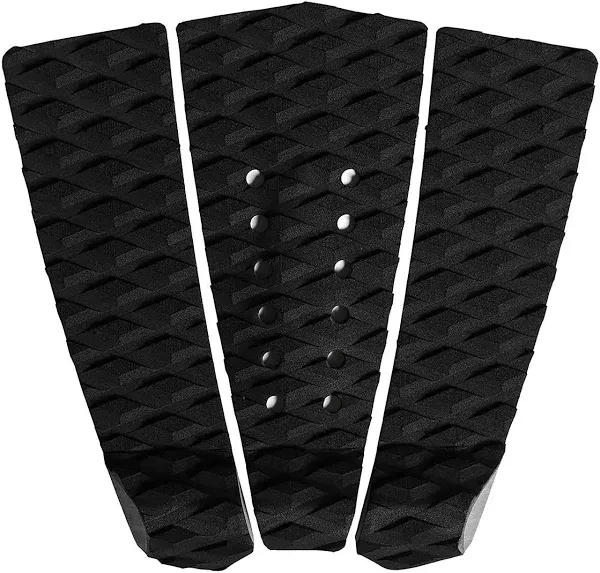 3 Piece EVA Surfboard Deck Traction Pads with Kicker for Stomp Skimboards, Su...