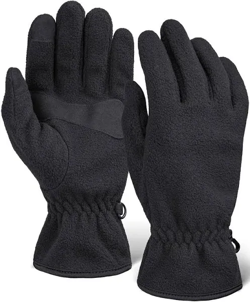 Fleece Gloves for Women, Men - Fleece Winter Gloves - Cold Weather Gloves w/T...