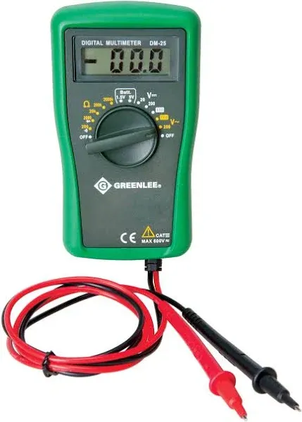 Greenlee DM-25 DMM, 600V AC/DC