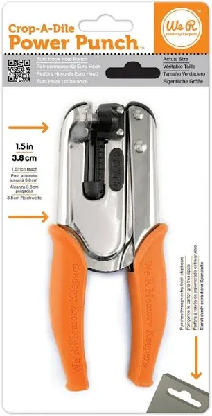 We R Memory Keepers Crop-A-Dile Euro Hook Power Punch