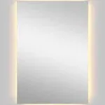 Jonathan Y Nora Rectangular Frameless Anti-Fog Aluminum Back Lit Tri Color LED Bathroom Vanity Mirror - Dark Grey