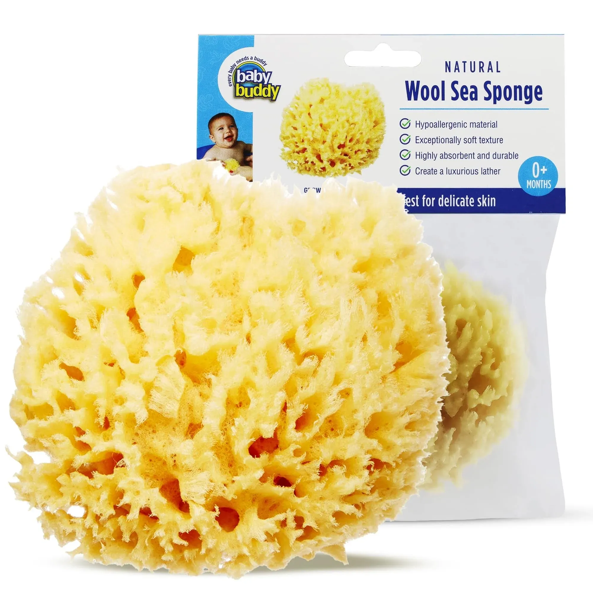 Baby Buddy Natural Wool Sea Sponge Baby Bath Sponge