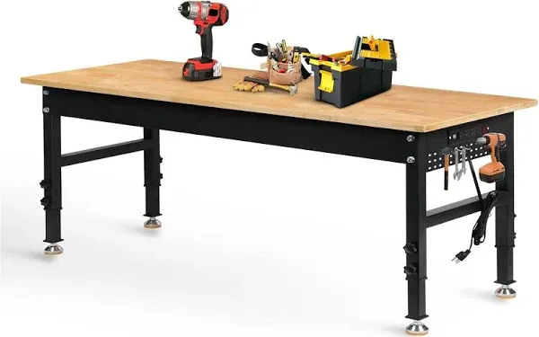 Betterhood Adjustable Workbench Heavy Duty Power Outlets