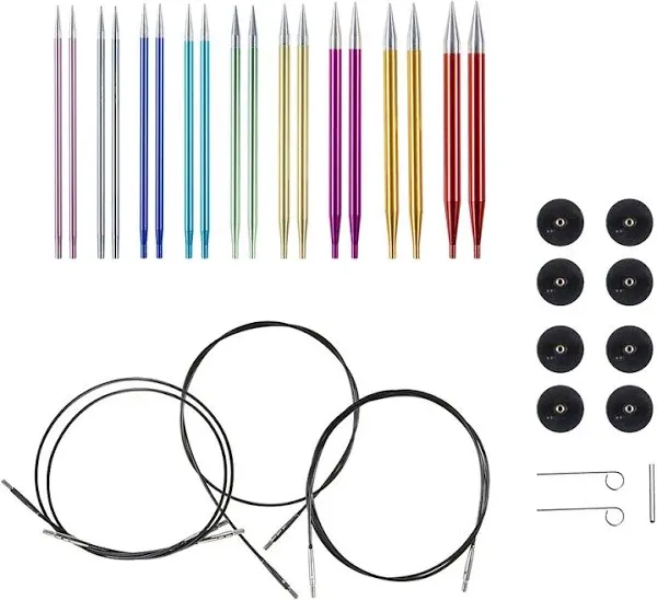 Knit Picks Options Aluminum Interchangeable Circular Knitting Needle Set (Prism)