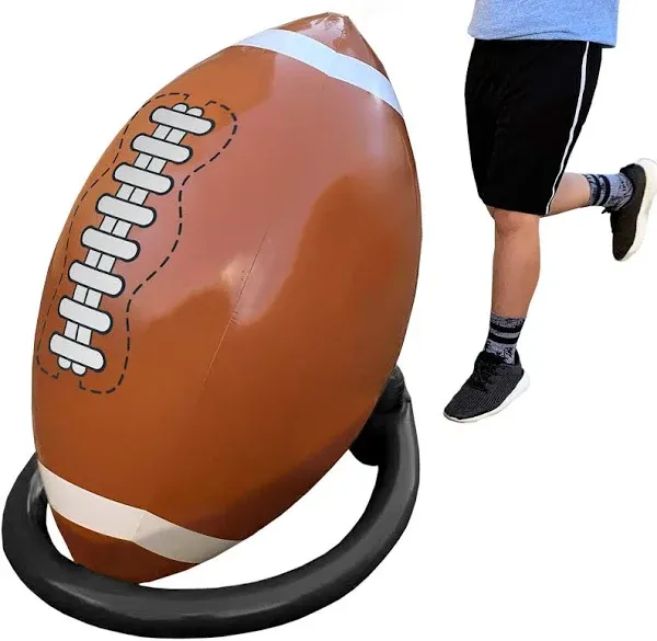 Island Genius Giant Inflatable Football and Tee - Party Decorations Sports Toys Games and Gifts for Kids Boys Girls and Adults