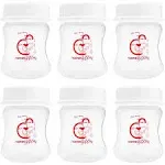 Nenesupply 4.7oz Wide Neck Breast Pump Bottles Use as for Pumping with Spectra S1 S2 Pumps. Pump. Breastmilk Storage and Collection (Pack of 6)