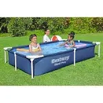 Bestway Steel Pro 87" x 59" x 17" Rectangular Above Ground Swimming Pool