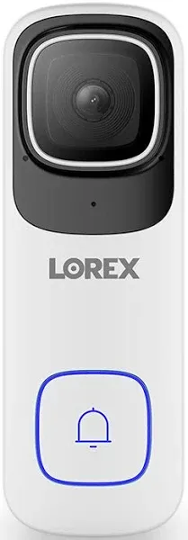 Lorex 4K Wired Video Doorbell (32GB) White