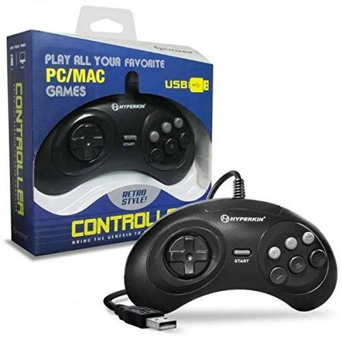 Hyperkin "GN6" Premium Genesis USB Controller for PC/ Mac