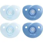 Philips AVENT Soothie Heart Pacifier, Blue/Light Blue, 0-3 Months, 4 Pack, SCF099/41